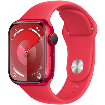 Apple Watch Series 9 (45mm, GPS + Cellular) - Aluminum Case with Sport Band