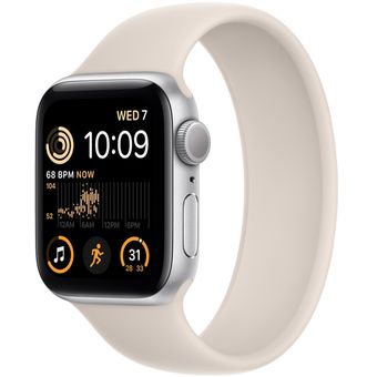 Apple Watch SE 2022 (40mm, GPS) - Silver Aluminum Case with Solo Loop