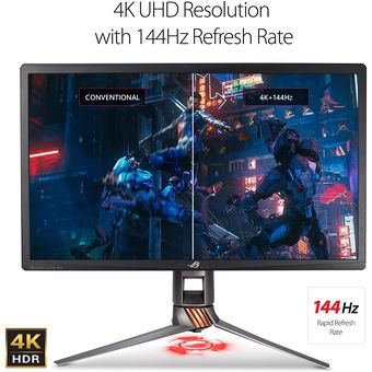 ASUS ROG Swift PG27UQ, 27" 4K UHD 144Hz Gaming Monitor