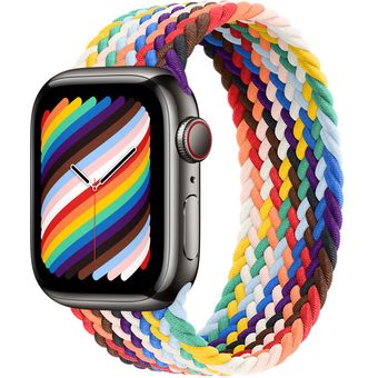 Apple Watch Series 8 (41mm, GPS + Cellular) - Graphite Stainless Steel Case with Braided Solo Loop