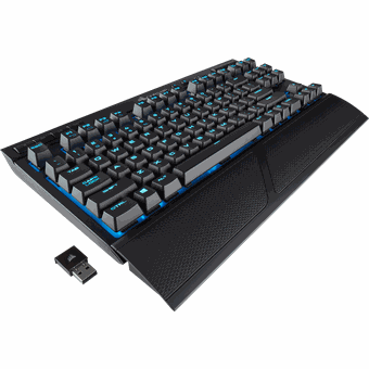 Corsair K63 Wireless Special Edition Mechanical Gaming Keyboard - Ice Blue LED - CHERRY MX Red