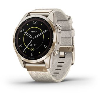 Garmin Fenix 7S Sapphire Solar - 42mm (Rose Gold, Cream Gold)