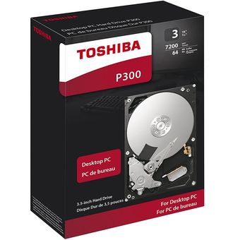 Toshiba P300 Desktop PC 3.5" SATA Hard Drive, 3TB [HDWD130UZSVA]