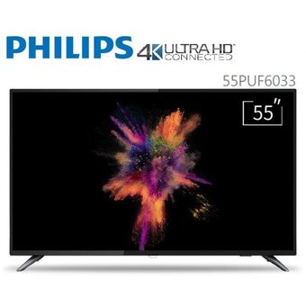 Philips 55" 4K UHD Ultra Slim Smart TV [55PUF6033]
