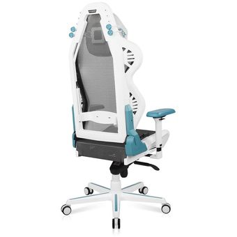 DXRacer Air Pro Series Mesh Gaming Chair - White & Cyan [D7200]