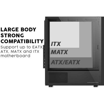 Armaggeddon Nimitz N9 | ATX Gaming PC Case w/ Tempered Glass