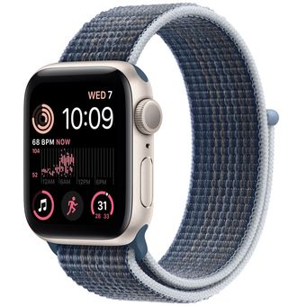 Apple Watch SE 2022(40mm, GPS) - Starlight Aluminum Case with Sport Loop