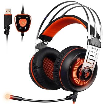 Sades A7 7.1 Surround Sound Gaming Headset 