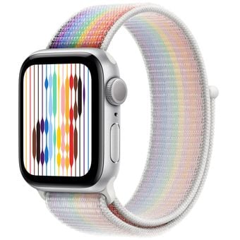 Apple Watch SE 2022 (44mm, GPS) - Silver Aluminum Case with Sport Loop