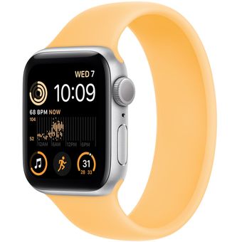 Apple Watch SE 2022 (40mm, GPS) - Silver Aluminum Case with Solo Loop