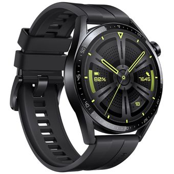 HUAWEI Watch GT 3 - 46mm, Black Fluoroelastomer Strap