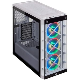 Corsair iCUE 465X RGB Mid-Tower ATX Smart Case - White