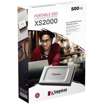 Kingston XS2000 Portable SSD, 500GB [SXS2000/500G]