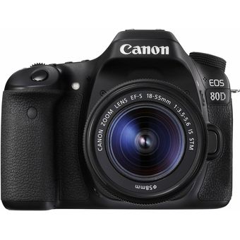 Canon EOS 80D, EF-S 18-55mm IS USM Lens