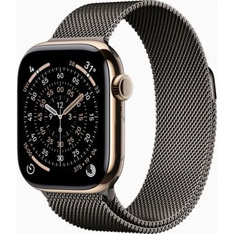 Apple Watch Series 11 (46mm, GPS + Cellular) - Titanium Case with Milanese Loop
