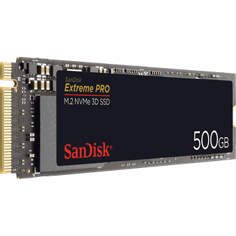 SanDisk Extreme PRO M.2 NVMe 3D SSD, 500GB