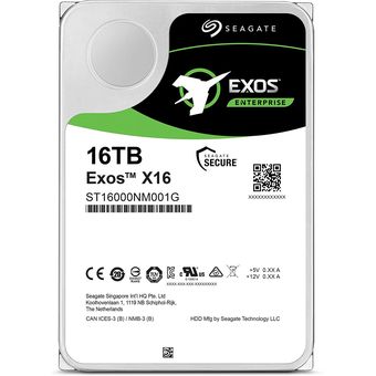 Seagate Exos X16 Enterprise SATA 7200 RPM, 16TB [ST16000NM001G]