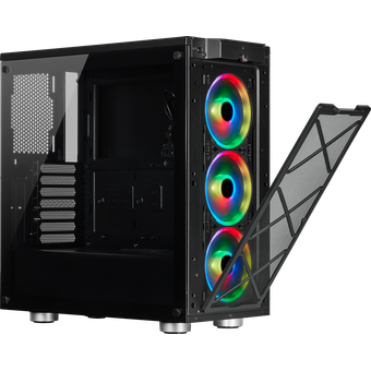 Corsair iCUE 465X RGB Mid-Tower ATX Smart Case - Black