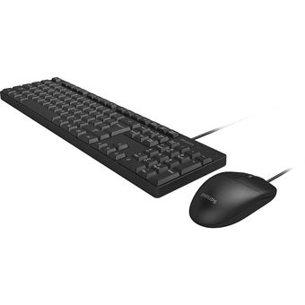 Philips SPT6254 USB Wired Keyboard and Mouse Combo