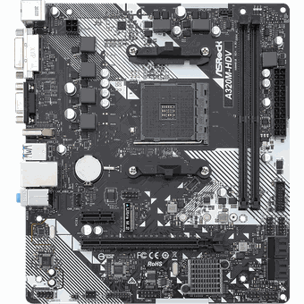 ASRock A320M-HDV, mATX motherboard