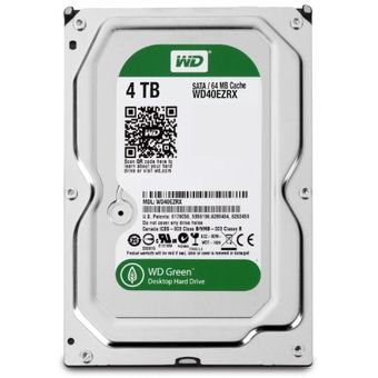 Western Digital WD Green Desktop Hard Drive, 4TB [WD40EZRX]