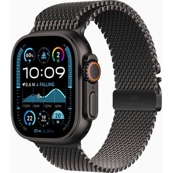 Apple Watch Ultra 2 (49mm, GPS + Cellular) - Titanium Case with Milanese Loop