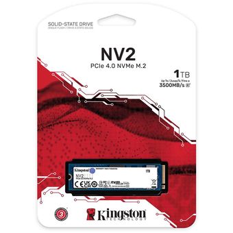 Kingston NV2 PCIe 4.0 NVMe SSD, 1TB