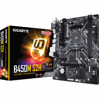 GIGABYTE B450M S2H (rev. 1.x) Ultra Durable Motherboard