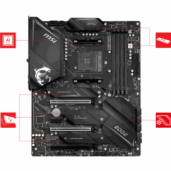 MSI MPG X570S EDGE MAX WIFI, ATX motherboard