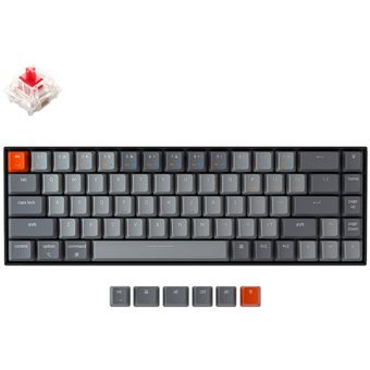 Keychron K6 Wireless Keyboard (White Backlight, Gateron Mechanical)