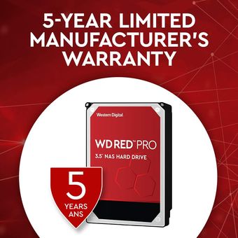 Western Digital WD Red Pro NAS Hard Drive, 10TB / 256MB Cache