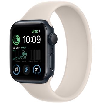 Apple Watch SE 2022 (44mm, GPS) - Midnight Aluminum Case with Solo Loop