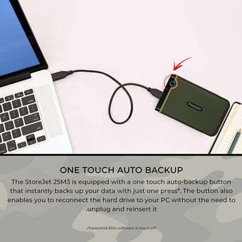Transcend StoreJet 25M3 2.5" HDD, 2TB