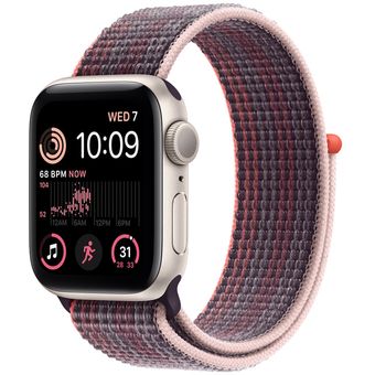 Apple Watch SE 2022 (44mm, GPS) - Starlight Aluminum Case with Sport Loop