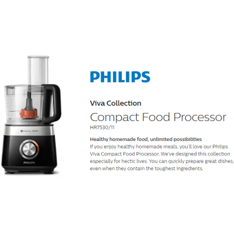 Philips Viva Collection Compact Food Processor [HR7530/11]