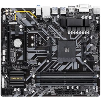 GIGABYTE B450M DS3H (rev. 1.x), mATX motherboard