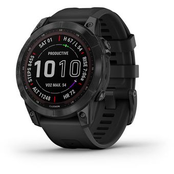 Garmin Fenix 7 Sapphire Solar - 47mm (Black, Carbon Gray, Mineral Blue)