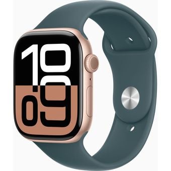 Apple Watch Series 10 (46mm, GPS + Cellular) - Aluminum Case with Sport Band