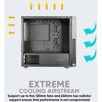 Armaggeddon Tesseract Core 2 Pro-Grade Gaming PC Case (M-ATX)