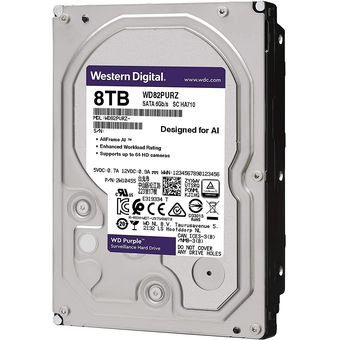 Western Digital WD Purple Surveillance HDD, 8TB / 256MB Cache