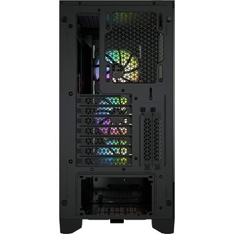 Corsair iCUE 4000X RGB Tempered Glass Mid-Tower ATX Case - Black