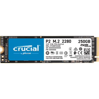 Crucial P2 250GB PCIe M.2 2280 SSD [CT250P2SSD8]