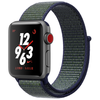 Apple Watch Nike+ GPS + Cellular 38mm, Space Gray Aluminium Case w/ Fog Nike Sports Band 