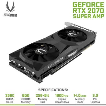 ZOTAC GAMING GeForce RTX 2070 SUPER AMP [ZT-T20710D-10P]