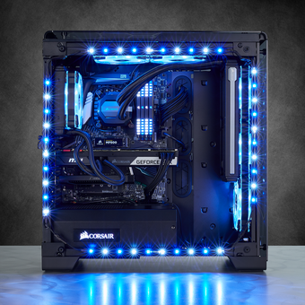 Corsair Crystal 570X RGB Mirror Black Tempered Glass, Premium ATX Mid-Tower Case