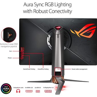 ASUS ROG Swift PG27UQ, 27" 4K UHD 144Hz Gaming Monitor