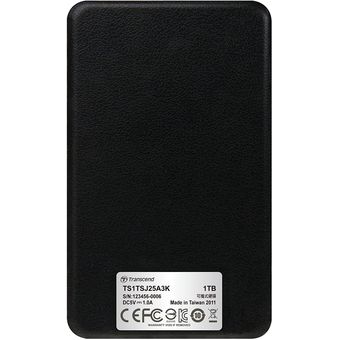 Transcend StoreJet 25A3 2.5" Portable Hard Drive, 1TB