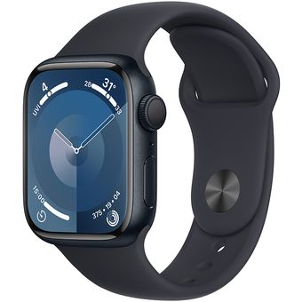 Apple Watch Series 9 (41mm, GPS) - Aluminum Case with Sport Band
