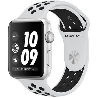 Apple Watch Nike+ Series 3 - 42mm, Silver Aluminium Case w/ White Band