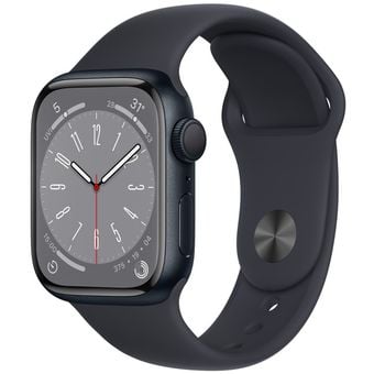 Apple Watch Series 8 (45mm, GPS) - Midnight Aluminum Case with Sport Band